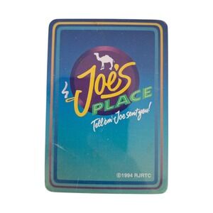 Vintage 1994 Camel Cigarettes Joes Place Playing Card Single Joe Camel RJRTC